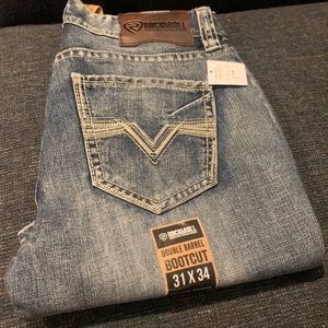 Rock and roll jeans double barrel boot cut